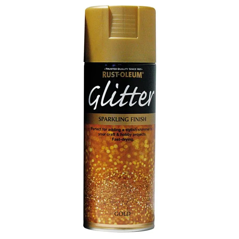 Rust Oleum Glitter Spray Paint 400ml Gold