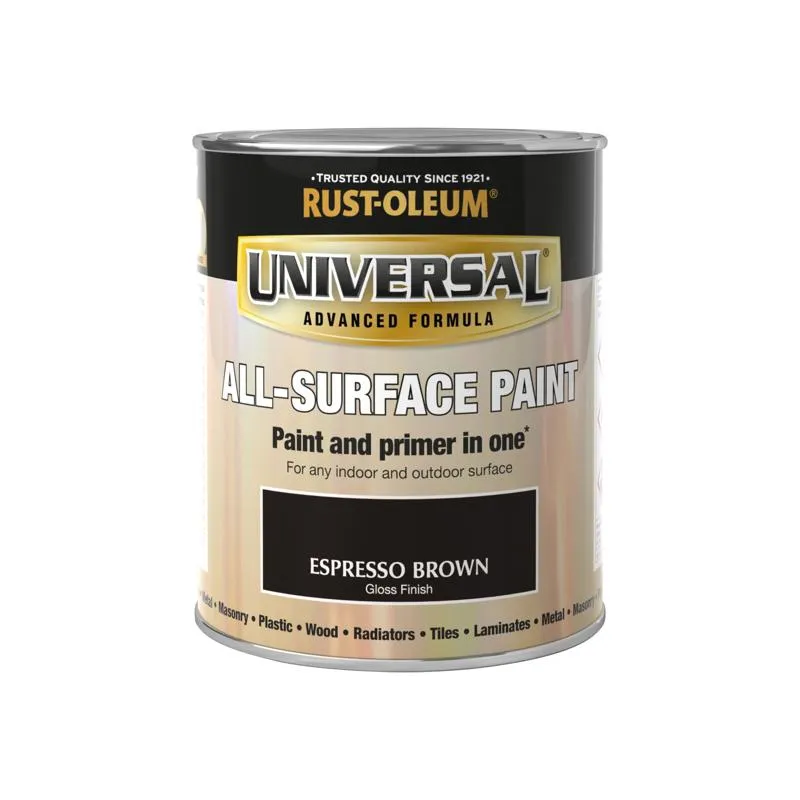 Rust Oleum Universal All Surface Paint 250ml Espresso Brown