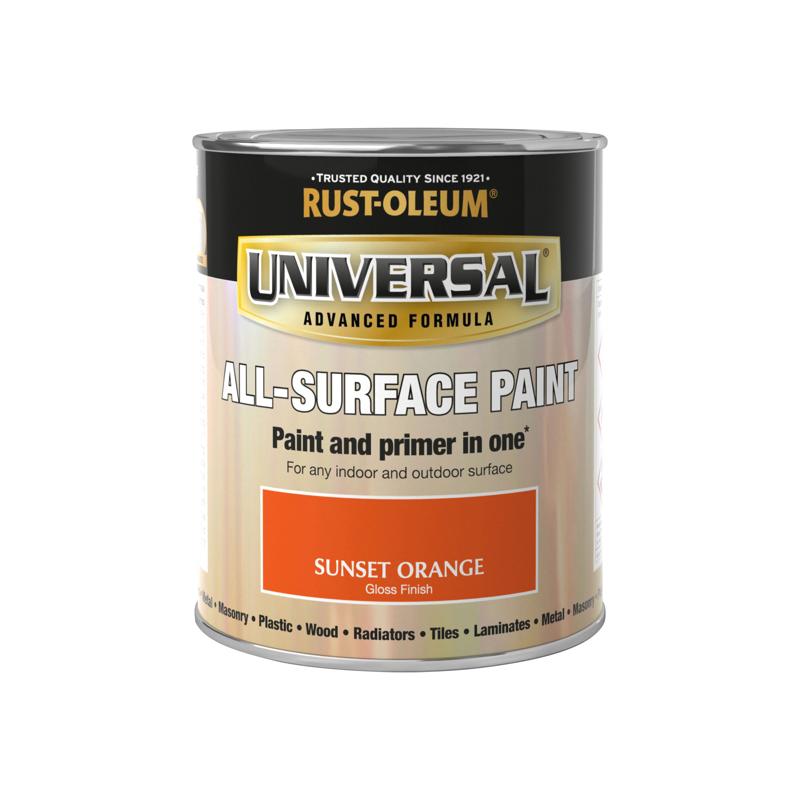 Rust Oleum Universal All Surface Paint 750ml Sunset Orange