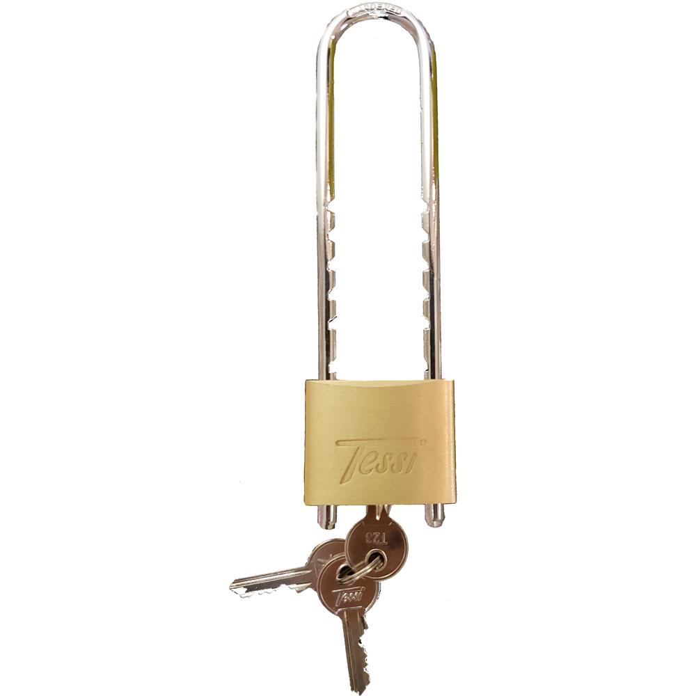 Tessi 50mm Adjustable Shackle Brass Padlock
