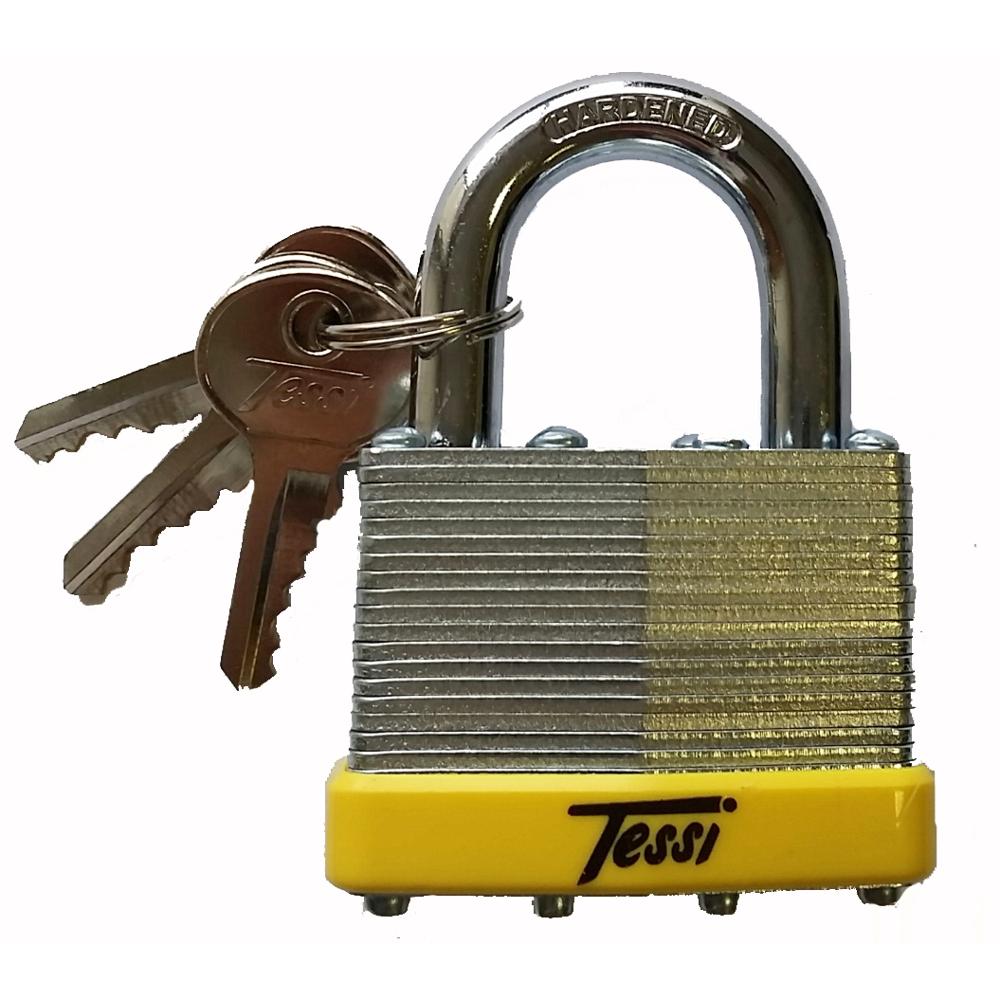 Tessi Laminateed Steel Padlock 40mm