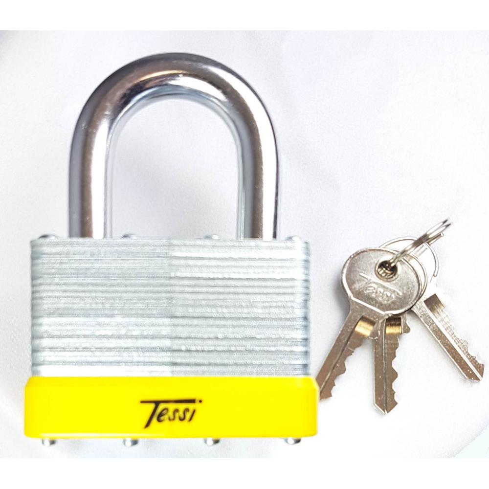 Tessi Laminateed Steel Padlock 65mm