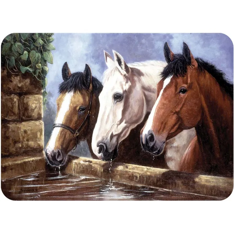 Tuftop Glass Worktop Saver - Three Of A Kind 30cm X 40cm