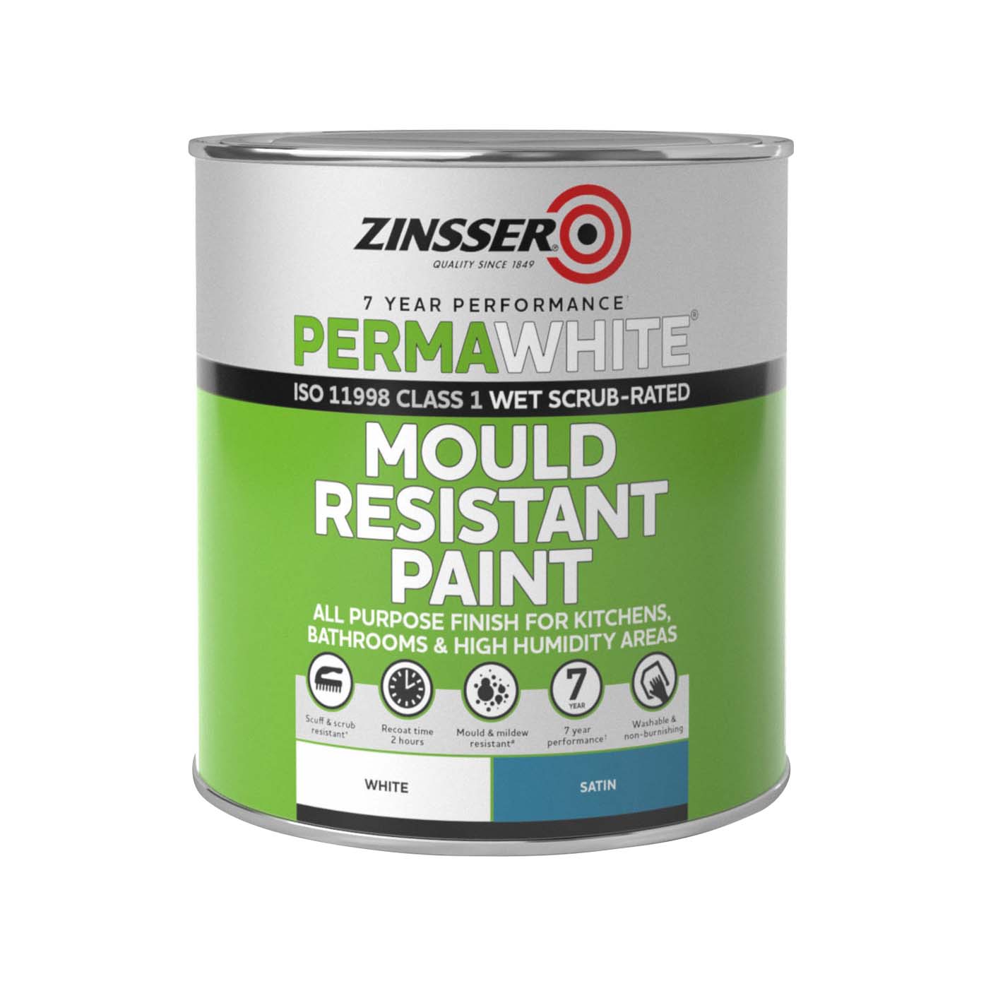 Zinsser Perma White Interior Satin 1L