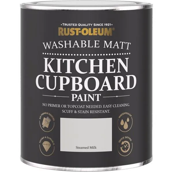 Rust Oleum Kitchen Cupboard Paint Steamed Milk  750ml