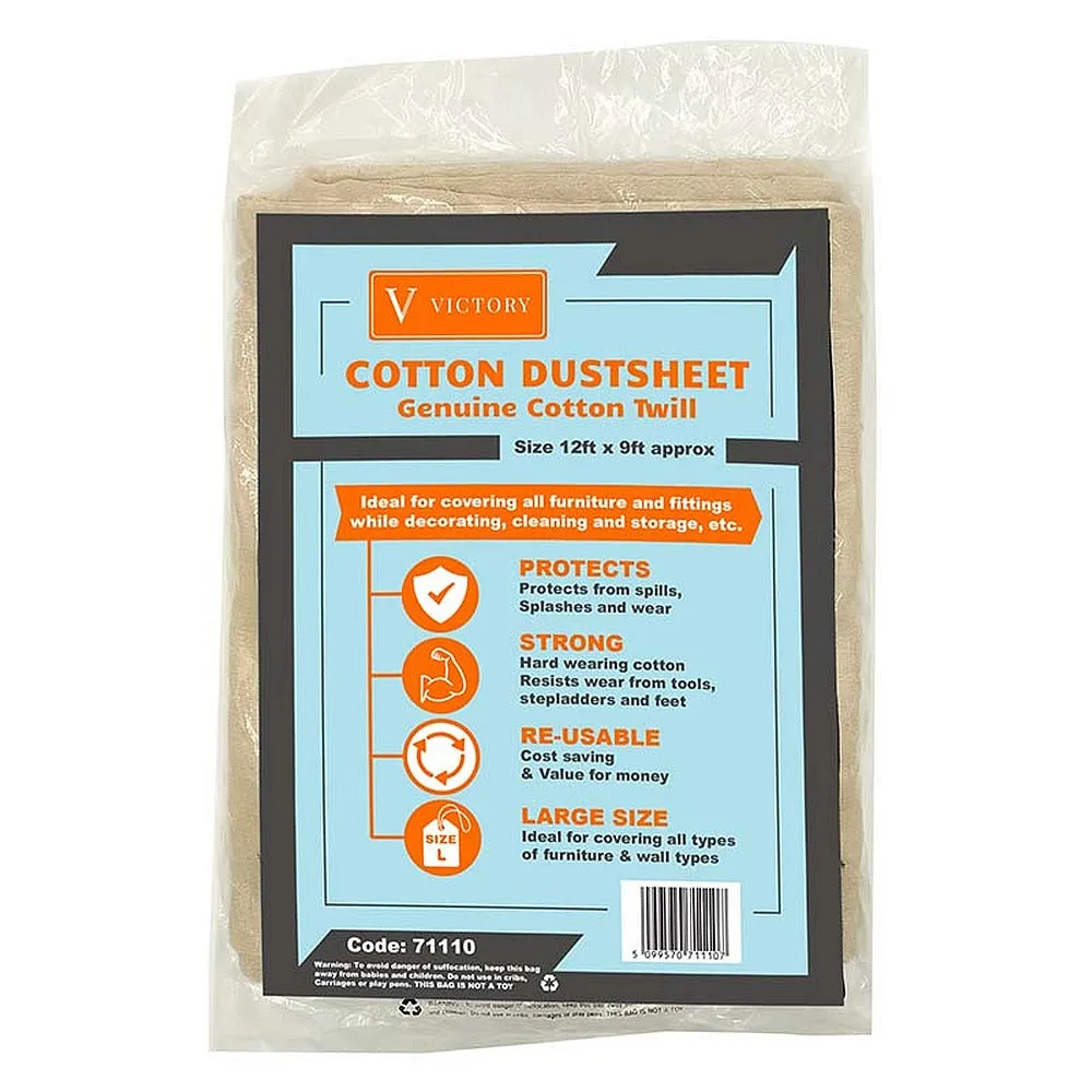 Dosco Victory Cotton Dustsheet 12ft x 9ft