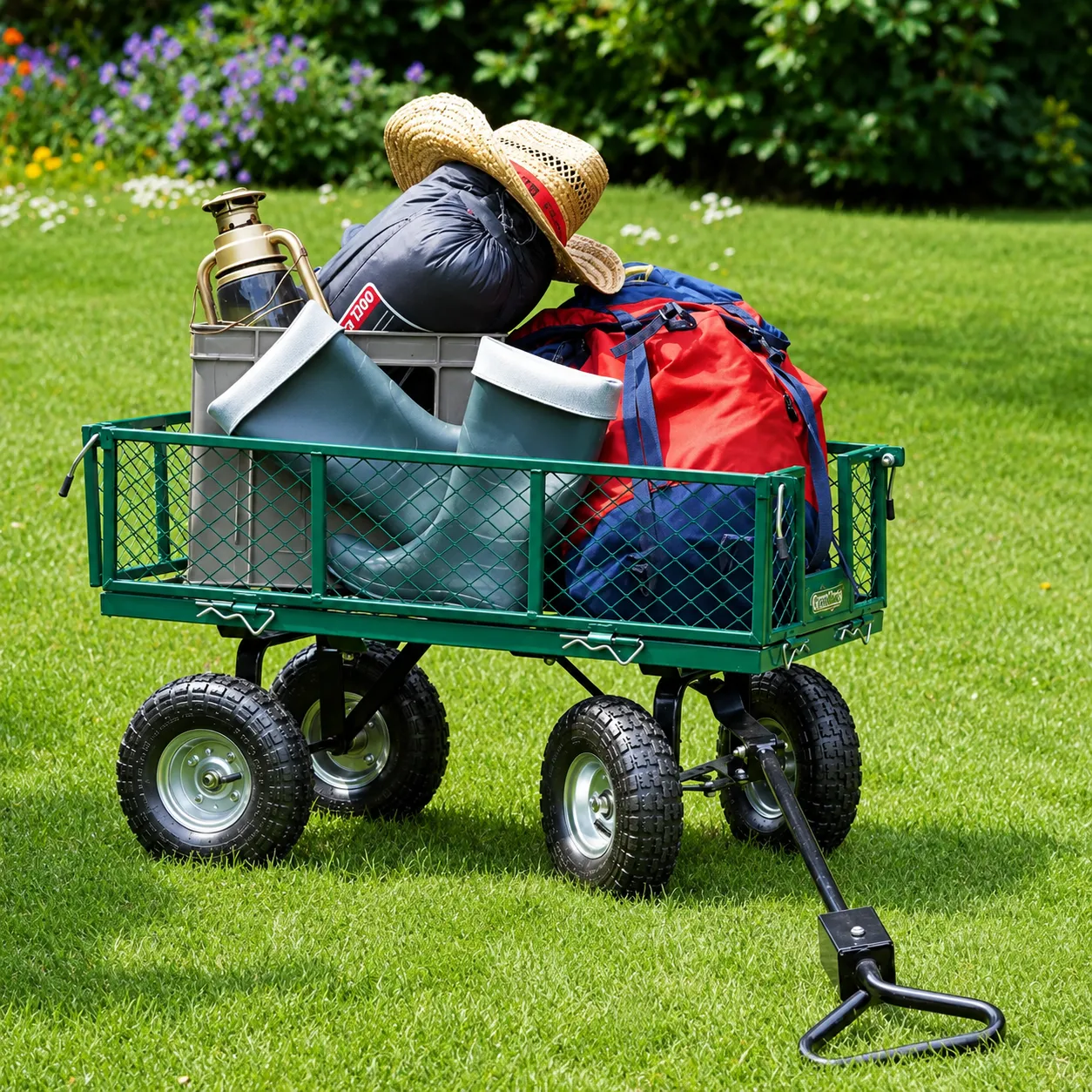 Greenblade Steel Mesh Garden Utility Cart