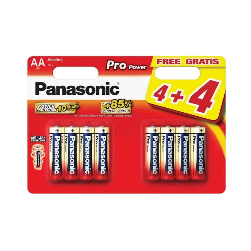 Panasonic PP Gold AA Power Batteries LR6X/8WB