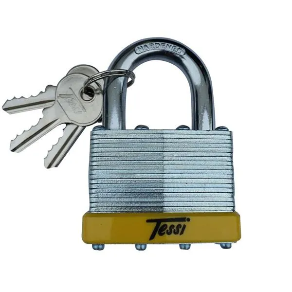 Tessi Laminateed Steel Padlock 50mm